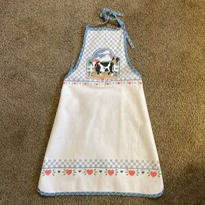 Vintage B& D Gourmet Gallery Country Kitchen Cow Apron